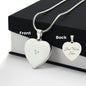 DAISY HEART | Custom Engraving Option Available