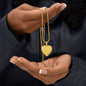 DAISY HEART | Custom Engraving Option Available